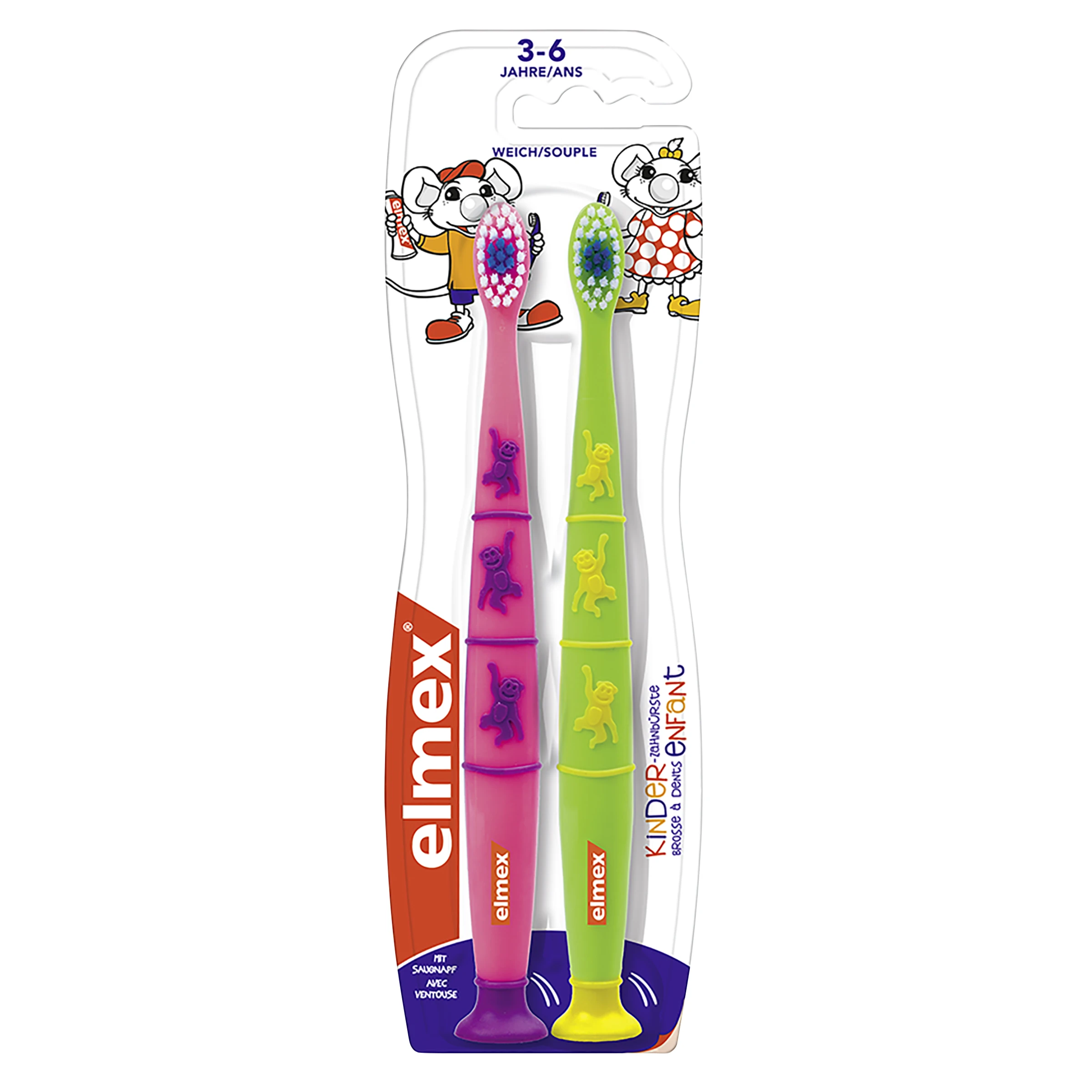 Kinderzahnbürste Weich Doppelpack – Bild 3