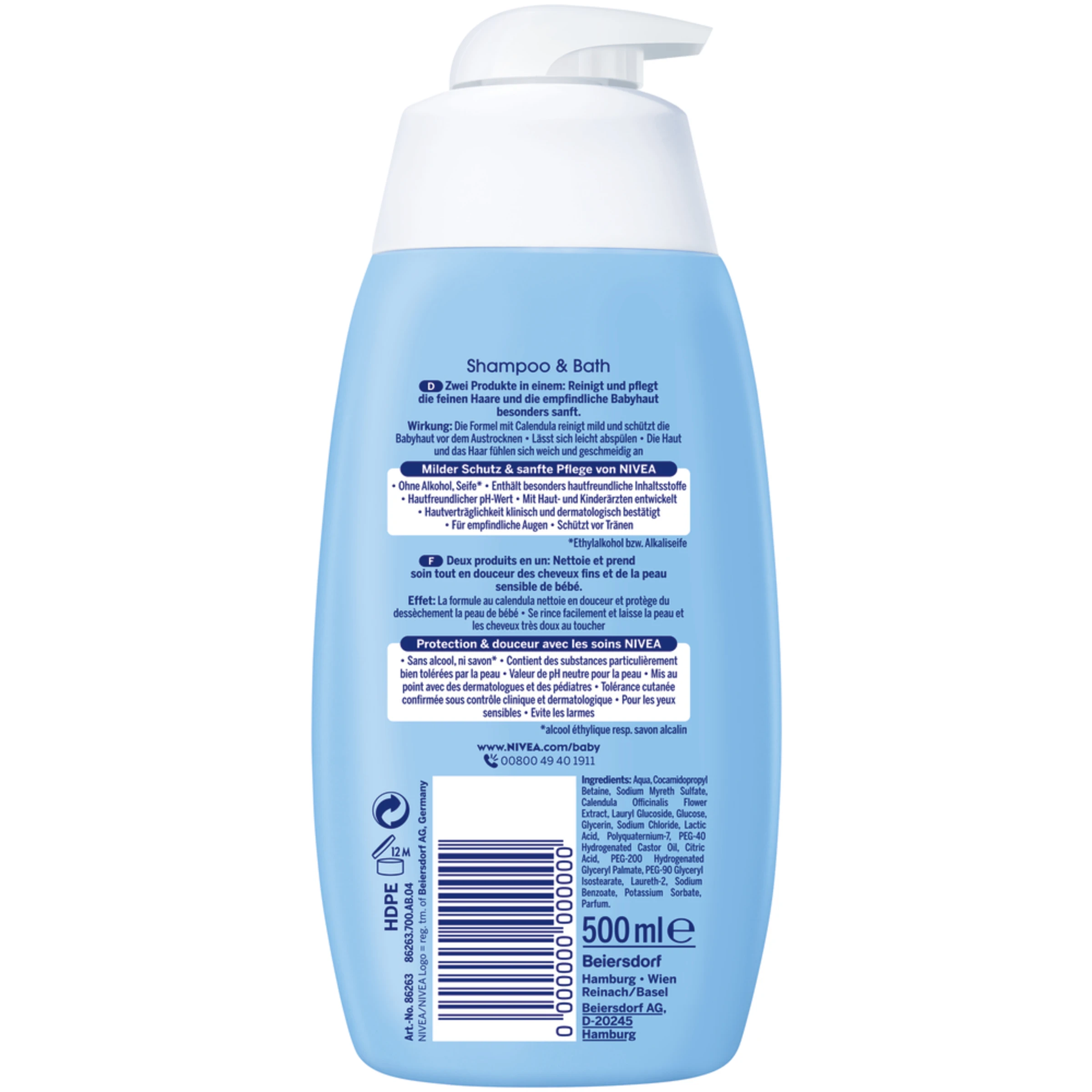 NIVEA BABY Kopf Bis Fuss Shampoo & Bath – Bild 2