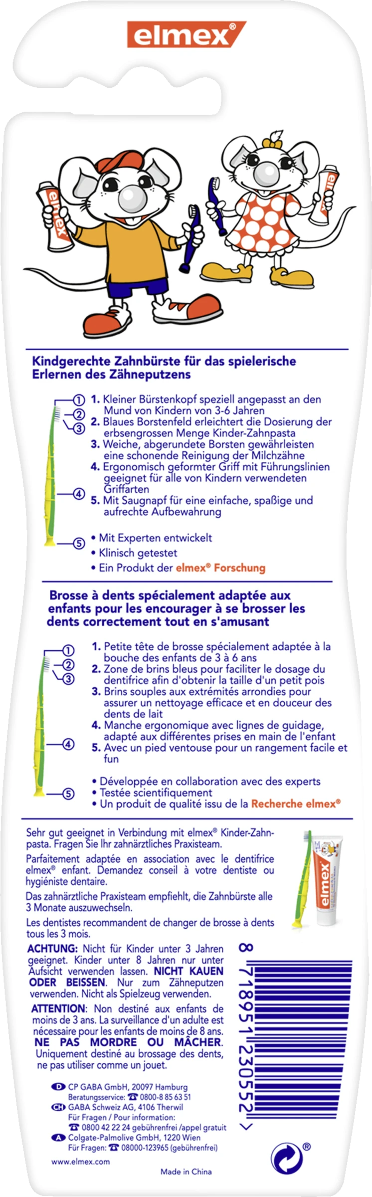 Kinderzahnbürste Weich Doppelpack – Bild 2