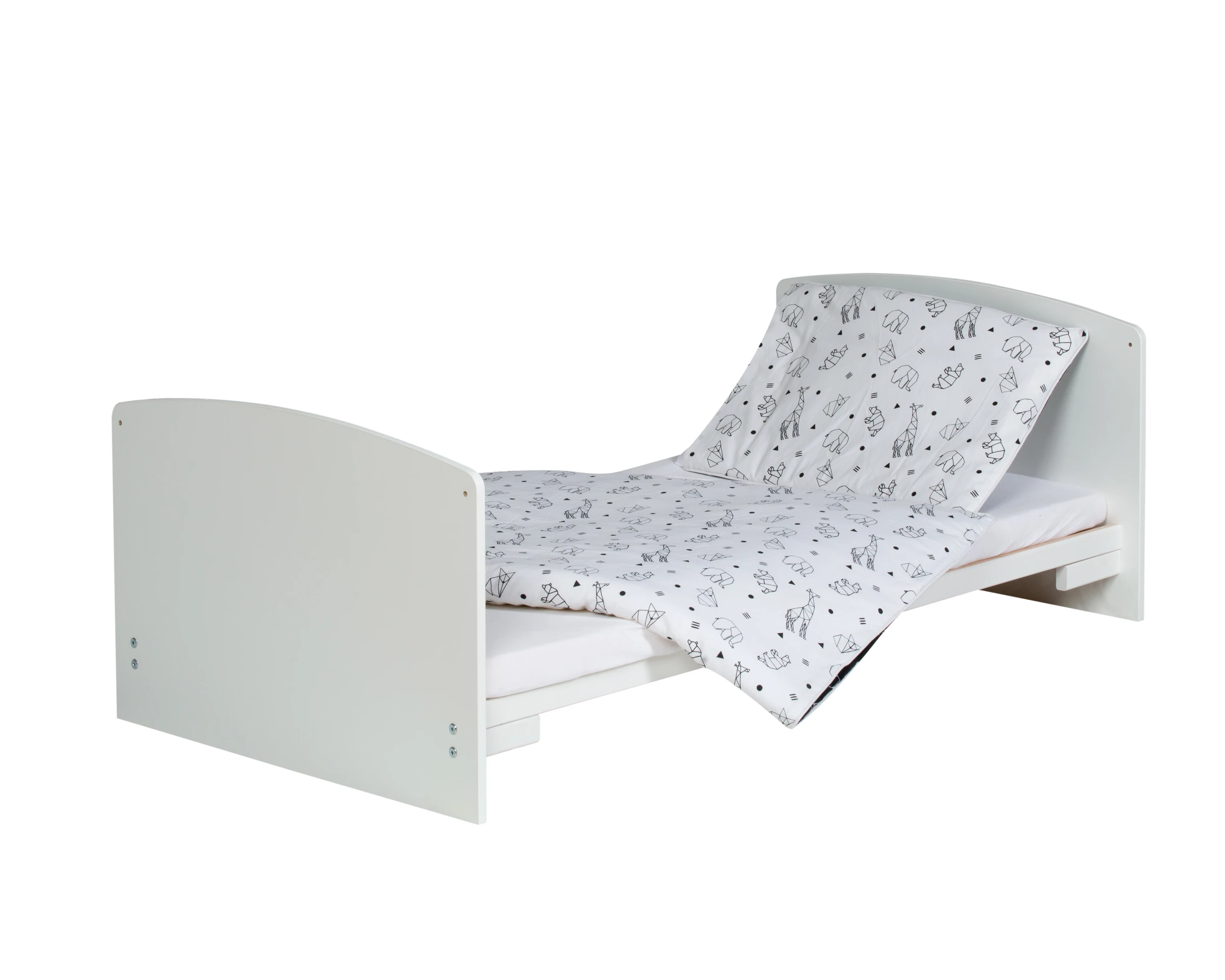 Kombi-Kinderbett Classic, Weiß-Black – Bild 4