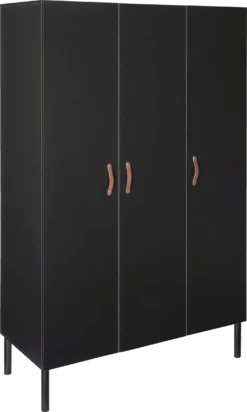 3-türigiger Schrank, Melody Black