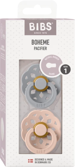 BIBS Schnuller Boheme Cloud/Blush, Größe 1