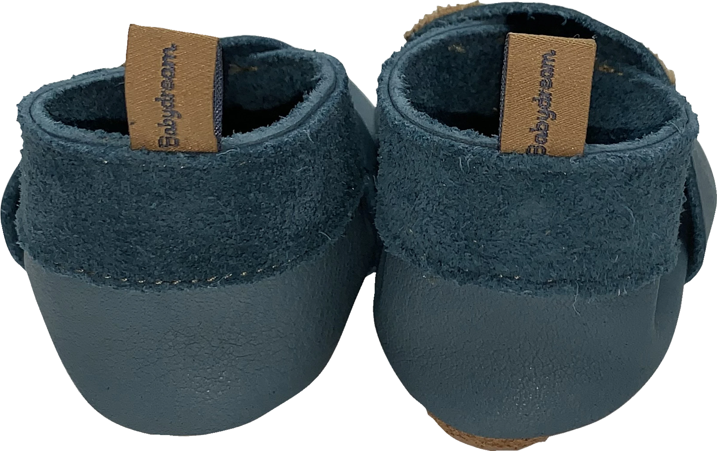 Lederschühchen, Petrol Gr. XL 22/23 – Bild 5