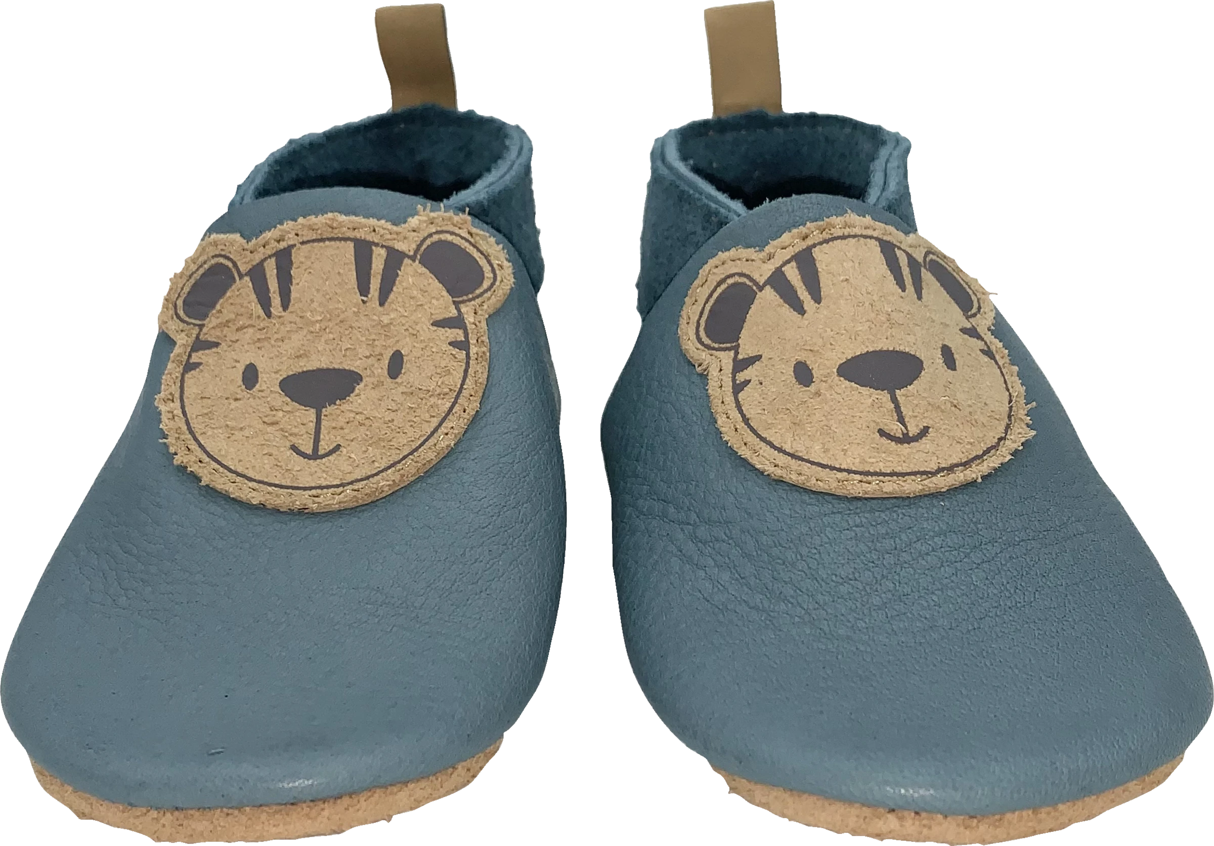 Lederschühchen, Petrol Gr. XL 22/23 – Bild 4